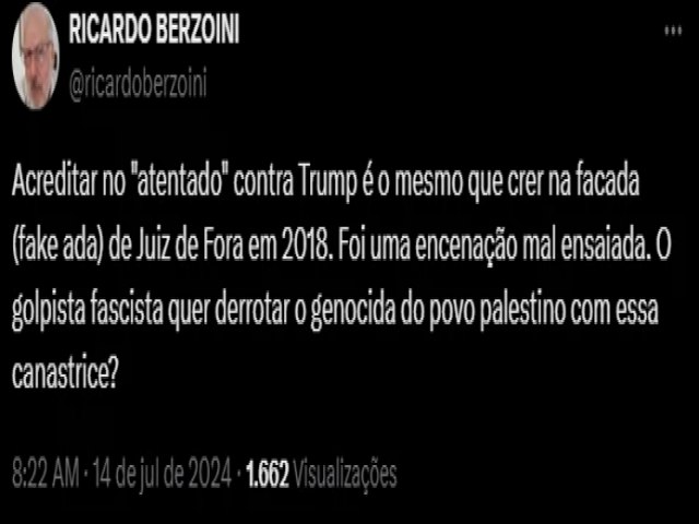 S a esquerda demente conseguiu ver 