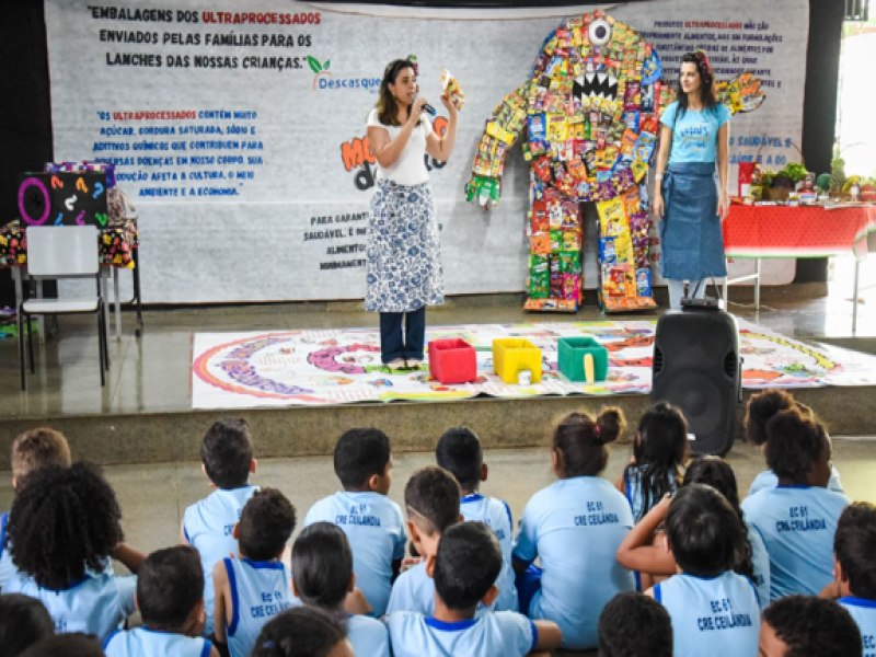 Muito bom! Projeto incentiva bons hbitos alimentares na Escola Classe 61 de Ceilndia