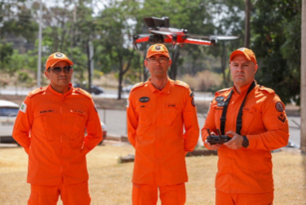 Drones ampliam efici�ncia do Corpo de Bombeiros do DF em salvamentos e no combate a inc�ndios florestais
