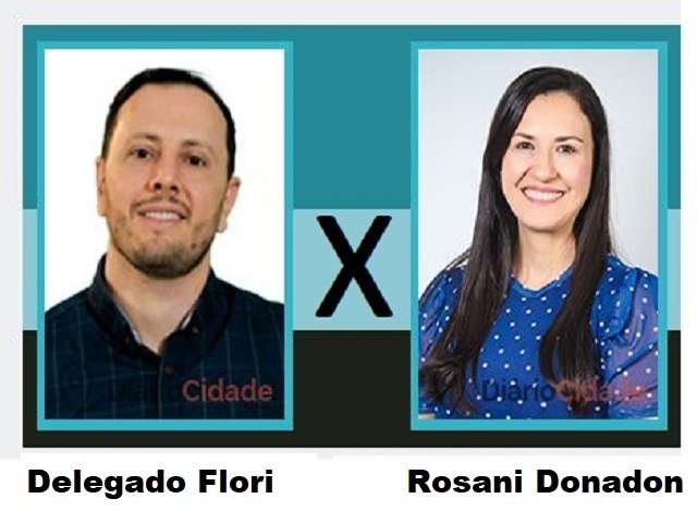 VILHENA - Delegado Flori e Rosani Donadon, se enfrentaro nas urnas, no prximo domingo