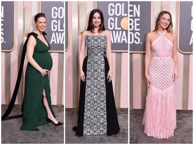 Heidi Klum, Hilary Swank, Margot Robbie... Os melhores looks do Globo de Ouro 2023