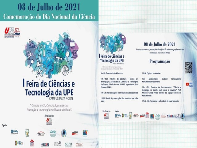 Campus Mata Norte da UPE promove evento final da I Feira de Cincias e Tecnologia