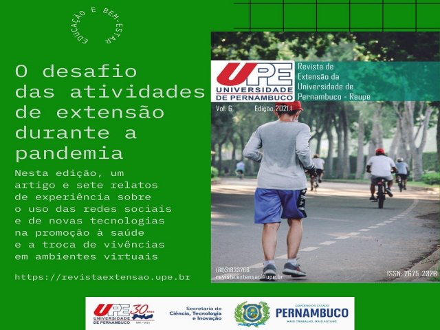 Revista de Extenso da Universidade de Pernambuco destaca a adaptao de projetos em tempos de pandemia