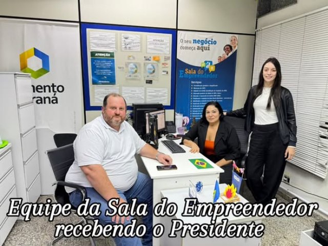 ABEL DAVID SERENA � RECEBIDO NA SALA DO EMPREENDEDOR