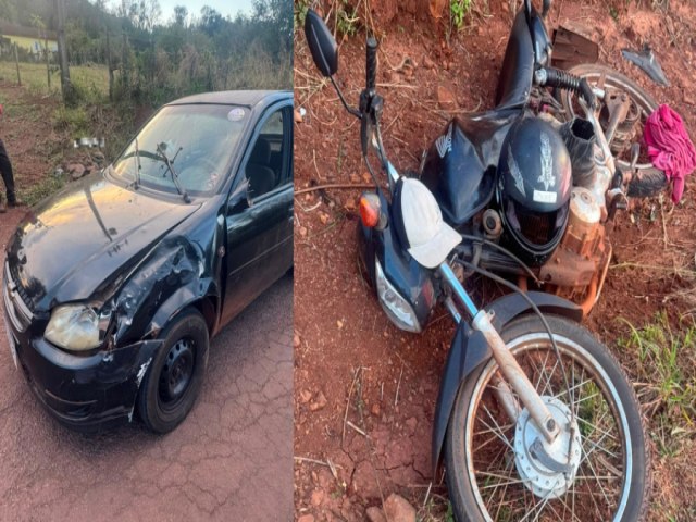 Motociclista fica gravemente ferido
