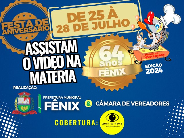 (VDEO): Fnix Celebra 64 Anos com Festa de 25 a 28 de Julho