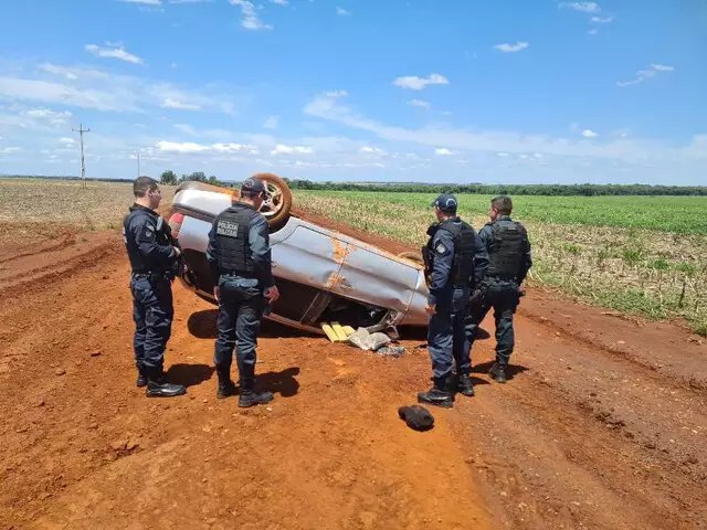 Maracaju: Traficante capota veculo carregado com R$ 1,1 milho em maconha