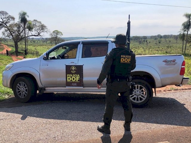 Camionete roubada no DF foi recuperada pelo DOF antes de chegar ao Paraguai