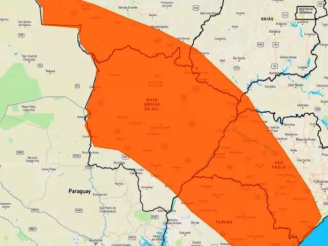 MS abre semana com alerta de temporal e pode ter mnima de 8C