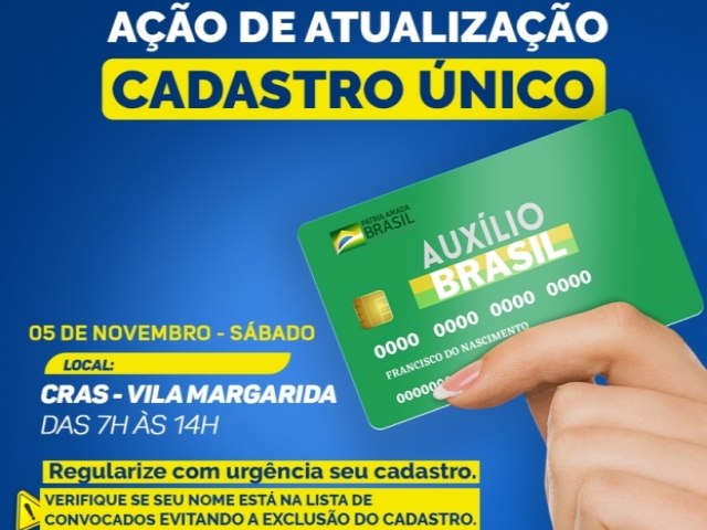 Prefeitura de Maracaju convoca usurios com CADnico desatualizado para a devida Atualizao