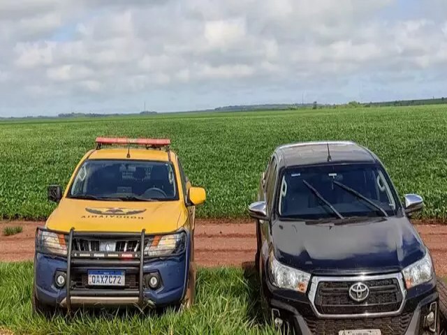 Em Maracaju, PMR recupera caminhonete Hilux furtada de residncia