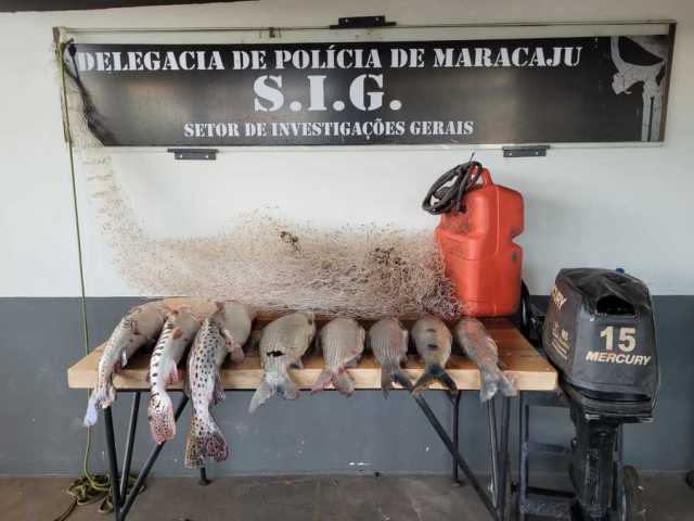 Maracaju: Durante piracema,Polcia Civil prende trs homens em flagrante com vrios peixes