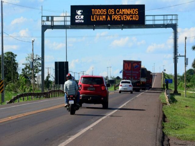 MS: Previso  que 300 mil veculos devem trafegar na BR-163 neste Ano Novo