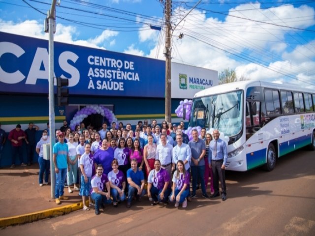 Prefeitura de Maracaju adquire nibus 0Km para transporte de pacientes da Sade