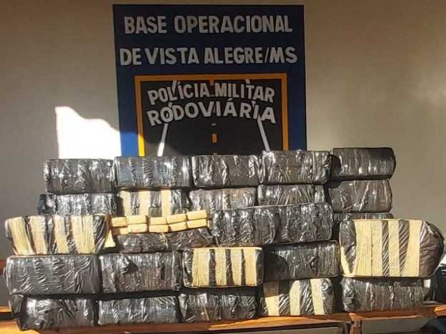 Polcia Militar Rodoviria apreende mais de 500 Kg de maconha na MS-164 em Maracaju