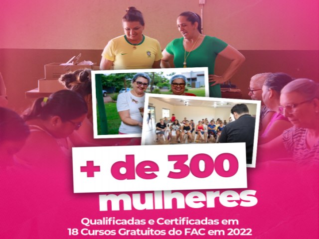 Com mais de 300 mulheres Capacitadas, FAC presta contas das atividades desenvolvidas ao longo do ano de 2022