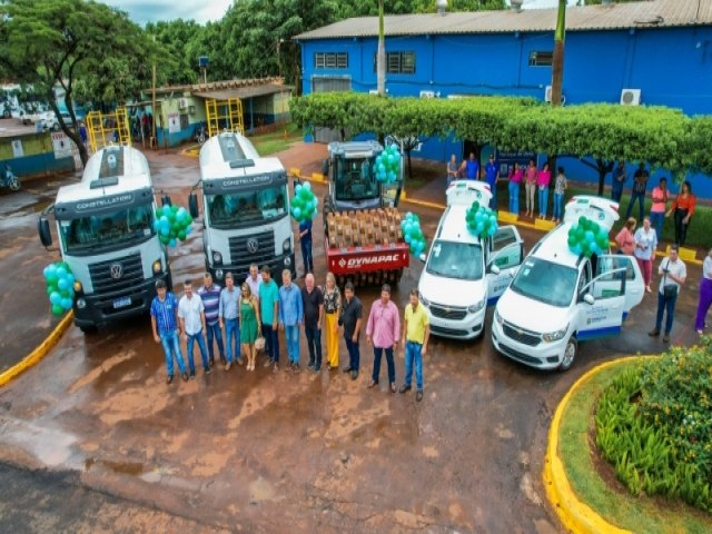 Com recursos prprios e parceria com Cmara e Ministrio da Agricultura, Prefeitura de Maracaju soma cinco novos veculos a sua frota