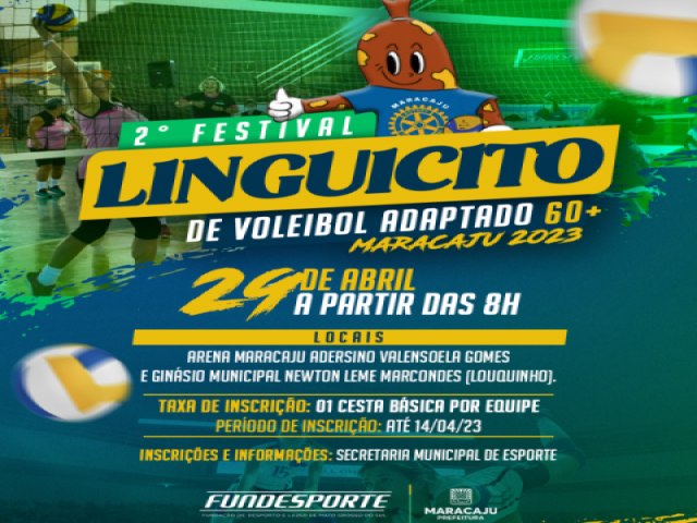 Prefeitura de Maracaju abre inscries para o 2 Festival Linguicito de Voleibol Adaptado