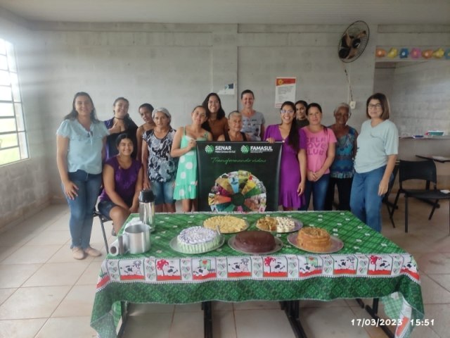 Em parceria com Sindicato Rural, a Prefeitura de Maracaju realizou Curso de Confeitaria: Bolos e Biscoitos