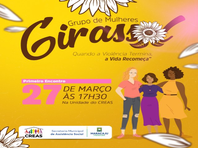 Grupo de Mulheres Girassol, ser iniciado pela Prefeitura de Maracaju