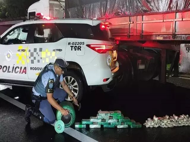 Caminhoneiro sul-mato-grossense  preso em SP com droga em botijo de gs