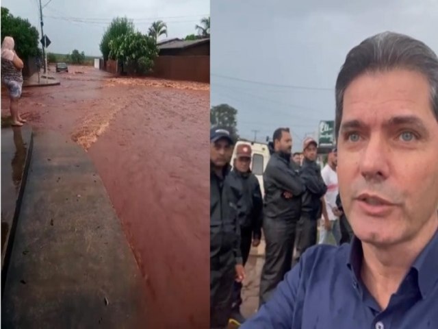 Prefeito garante que problema de alagamento ser resolvido em Maracaju