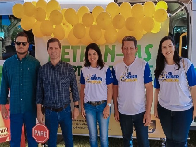 Em parceria com Detran, Gemutran inicia campanha Maio Amarelo em Maracaju