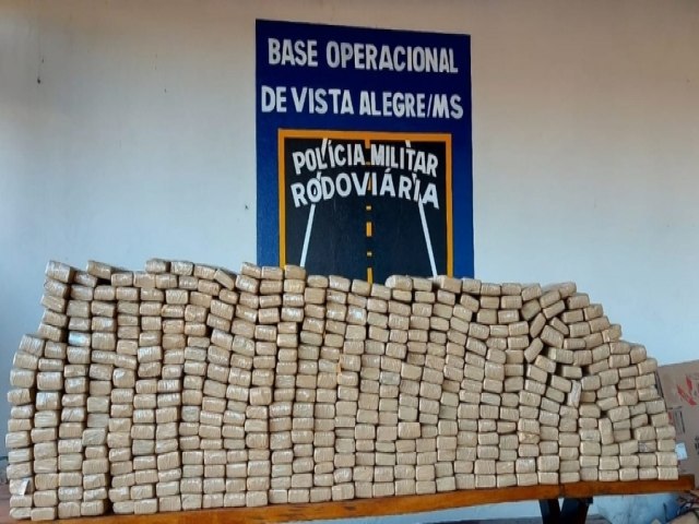 Maracaju: Polcia Militar Rodoviria apreende quase meia tonelada de maconha na MS-164