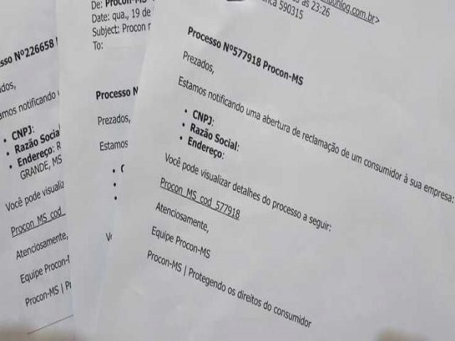 Procon/MS refora alerta sobre mensagens falsas de notificao a empresas