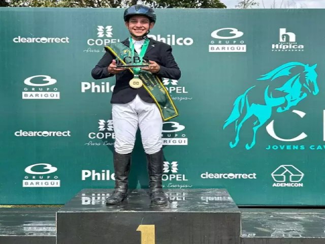 Menino de 14 anos conquista o Campeonato Brasileiro de Jovens Cavaleiros