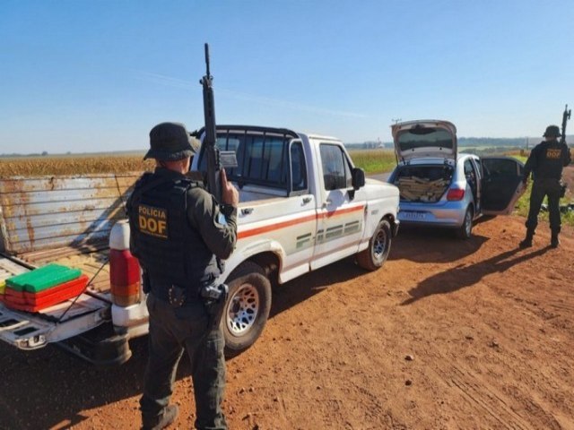 Trs homens so presos em Maracaju com mais de 800 quilos de maconha