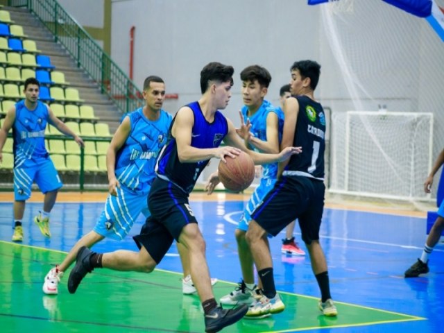 Fim de semana tem o Campeonato Estadual de Basquete Adulto Masculino/2023 na Arena Maracaju