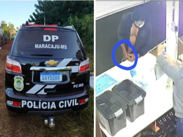 Polcia Civil identifica e prende autor de roubo em sorveteria de Maracaju