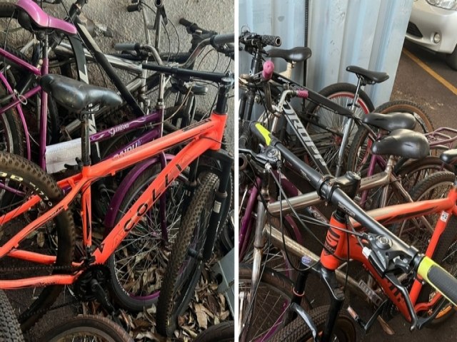 PC de Maracaju divulga fotos de bicicletas recuperadas em aes de Busca e Apreenso