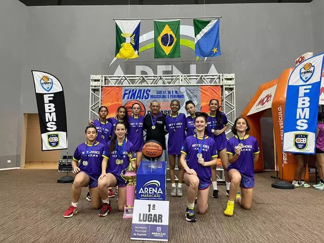 Em Maracaju, time de Rio Brilhante conquista trs categorias nos estaduais de basquete