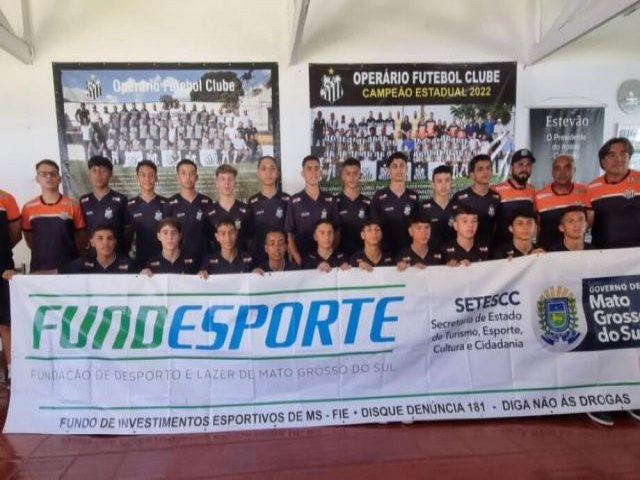 Sub-15 do Operrio representar MS em campeonato nacional em Minas Gerais