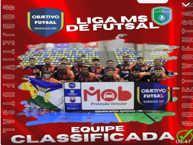 Objetivo Futsal/Mob Proteo Veicular est na prxima fase da Liga MS