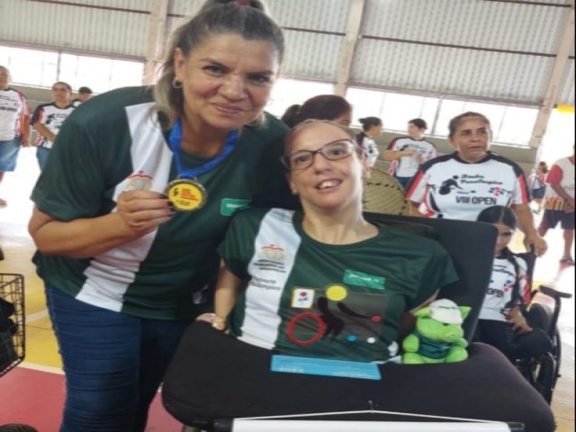 Ylka Maluf conquista pentacampeonato no III Open de Bocha Adaptada da Associao Pestalozzi