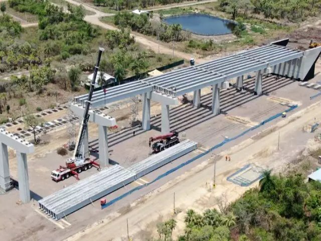 Obra da Ponte Biocenica avana e chega a 43,6% de concluso