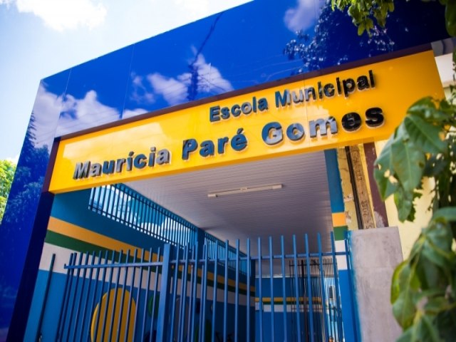 Com recursos prprios, Prefeitura entrega obra de ampliao da Escola Maurcia Par Gomes