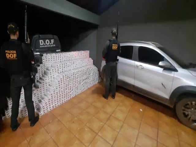 Mais de 200 mil reais em cigarros ilegais so apreendidos pelo DOF na regio de Maracaju