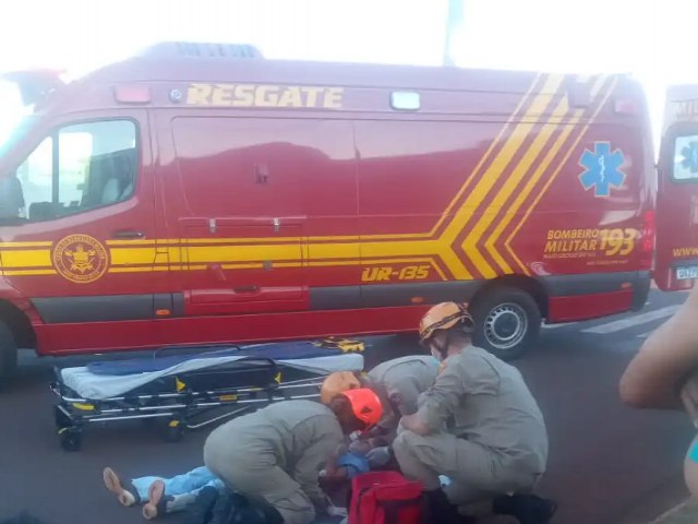 Bombeiros em Maracaju se deslocaram para atender dois acidentes grave