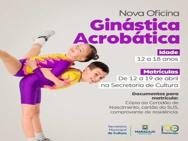 Prefeitura de Maracaju apresenta nova oficina de Ginstica Acrobtica