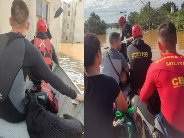 Bombeiros de Mato Grosso do Sul completam uma semana de resgates no RS e trocam equipes neste sbado