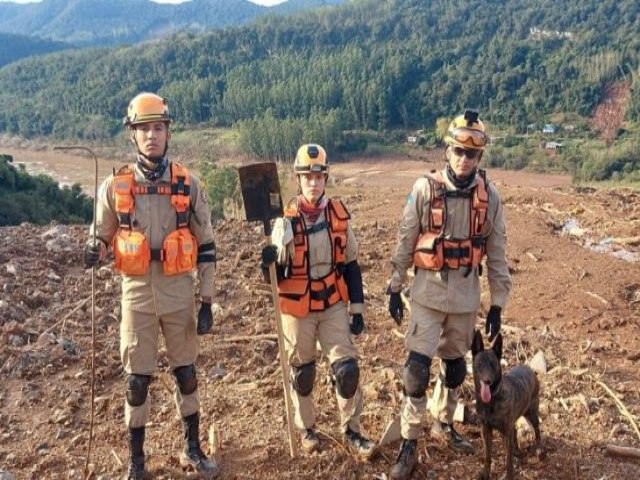 Equipes de MS seguem com buscas e resgates em cenrio devastado por enchentes no Rio Grande do Sul