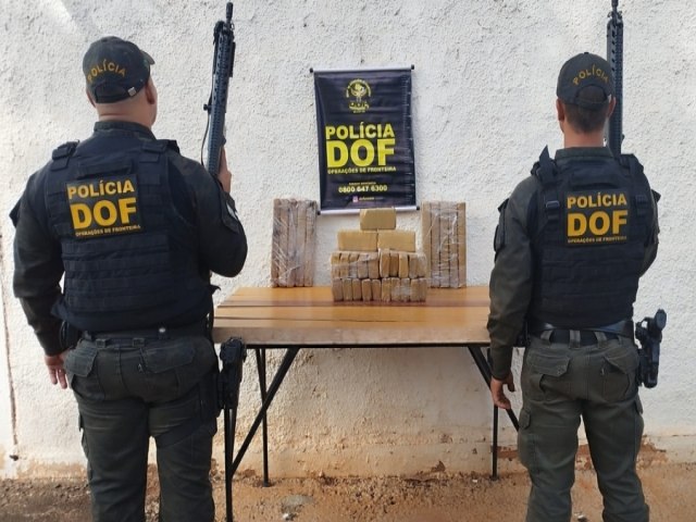 DOF apreende mais de 30Kg de maconha dentro de nibus em Maracaju