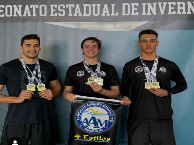 Natao de Maracaju conquista 10  medalhas no Campeonato Estadual de Inverno-2024