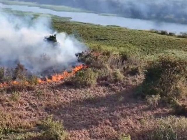 Aps duas semanas de trgua, Pantanal Sul-mato-grossense volta a pegar fogo