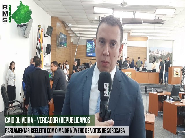 Caio Oliveira recebe a maior votao  para a Cmara de Sorocaba