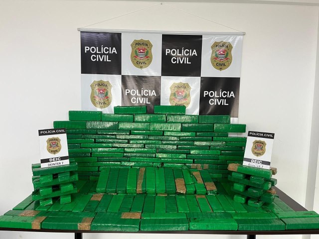 Policiais Civis da Deic Sorocaba apreendem 200kg de drogas no den